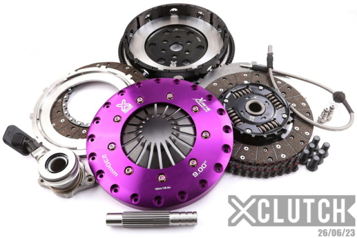 XClutch 13-18 Ford Focus ST 2.0L 9in Twin Sprung Organic Clutch Kit - Bull Strap