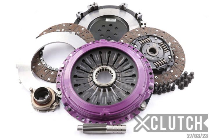 XClutch 1997 Mitsubishi Lancer EVO IV 2.0L 10.5in Twin Sprung Organic Clutch Kit - Bull Strap