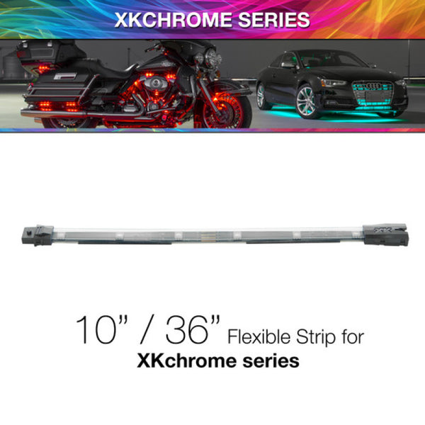 XK Glow 10in Multi Color Flexible Strip for XKchrome & 7 Color Series - Bull Strap