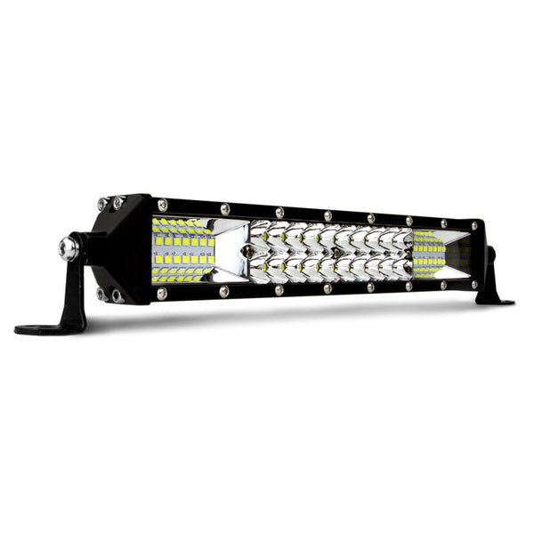 XK Glow 2-in-1 LED Light Bar w/ Pure White and Hunting Green Flood and Spot Work Light 10In - Bull Strap