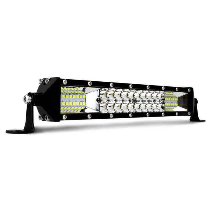 XK Glow 2-in-1 LED Light Bar w/ Pure White and Hunting Green Flood and Spot Work Light 10In - Bull Strap