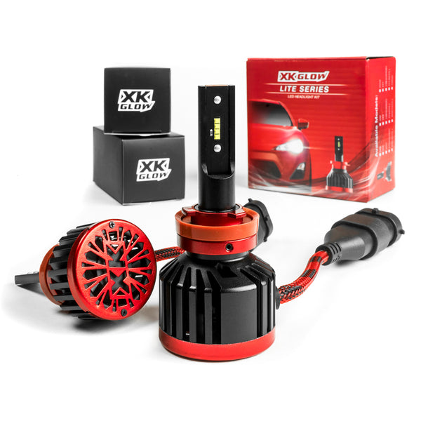 XK Glow H1 LITE Series LED Headlight Kit - Bull Strap