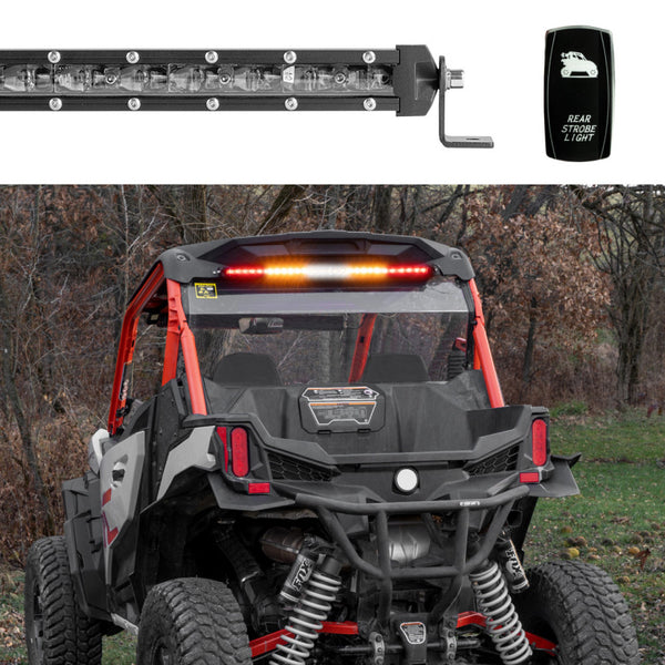 XK Glow Super Slim Offroad LED Chase Bar 5 Modes 90w 30in - Bull Strap