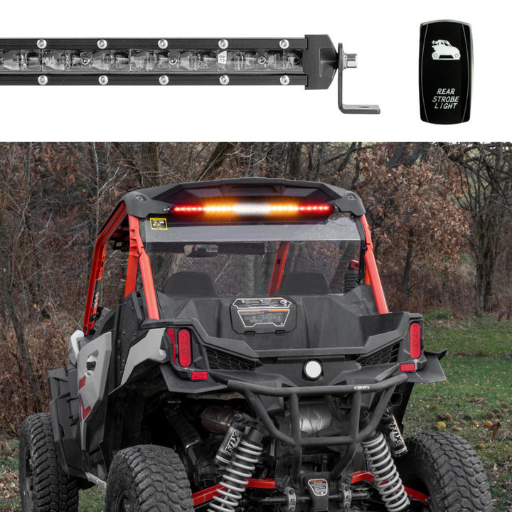 XK Glow Super Slim Offroad LED Chase Bar 5 Modes 90w 30in - Bull Strap