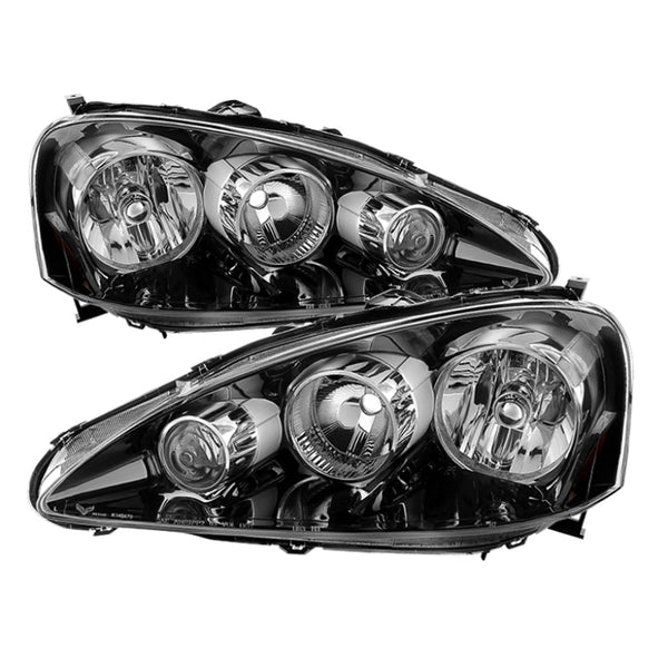 xTune Acura Rsx 2005-2006 OEM Style Headlights -Black HD-JH-ARSX05-AM-BK - Bull Strap