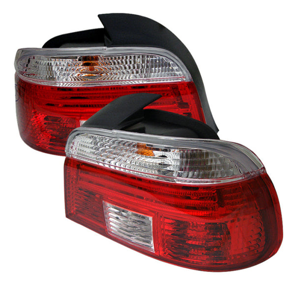 xTune BMW E39 5-Series 97-00 Tail Light Red Clear ALT-CI-BE3997-RC - Bull Strap