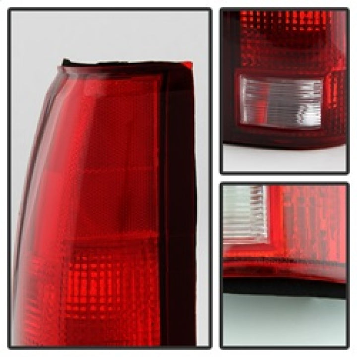 xTune Chevy Blazer Full Size 92-94 / Cadillac Escalade 99-00 Tail Light OEM ALT-JH-CCK88-OE-RC - Bull Strap