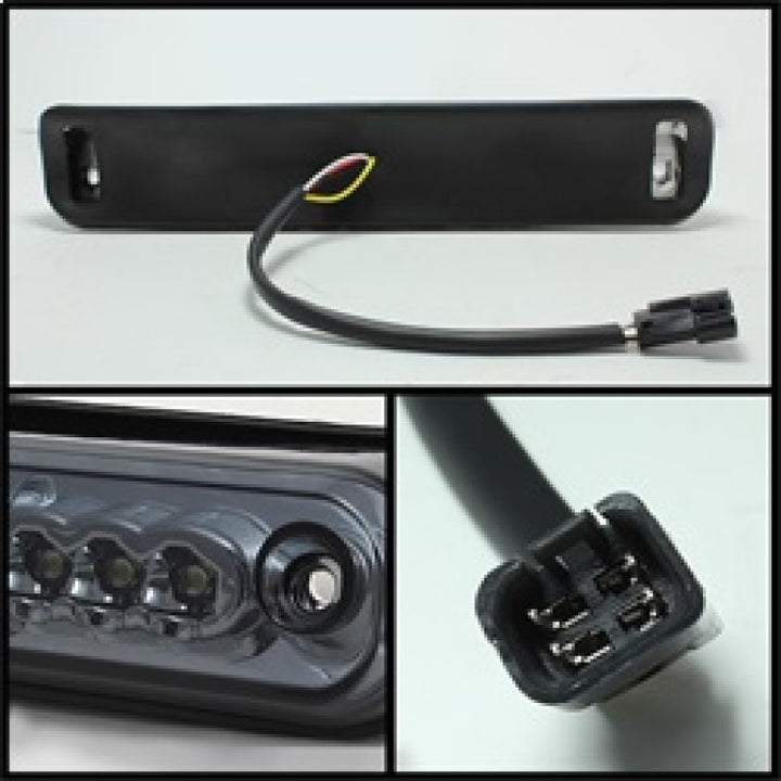 xTune Chevy GMC C10 / Ck Series Sierra Silverado 88-98 LED 3rd Brake Light Smoke BKL-CCK88-LED-SM - Bull Strap