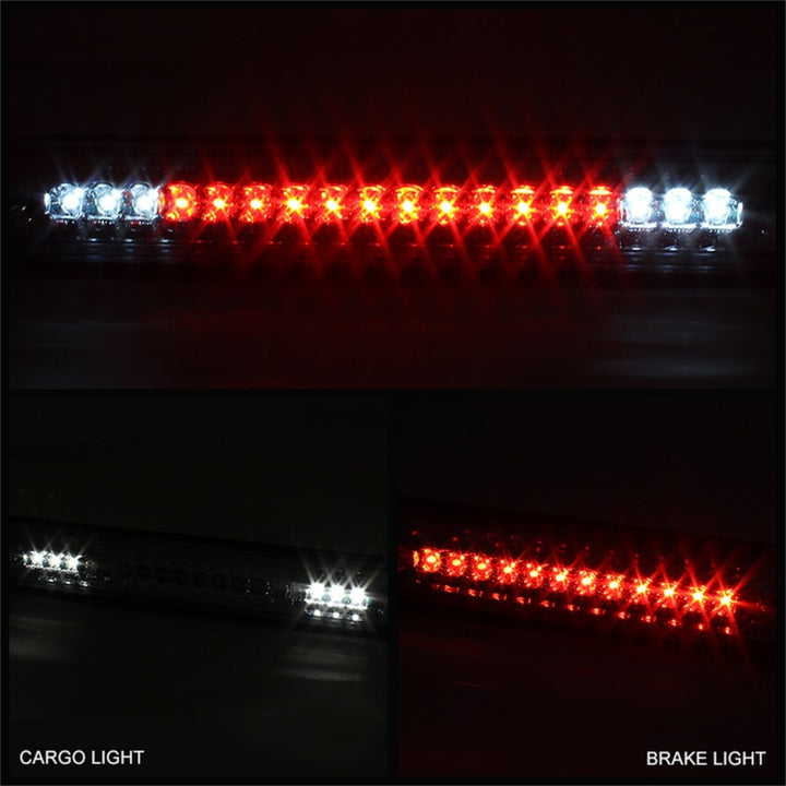 xTune Chevy GMC C10 / Ck Series Sierra Silverado 88-98 LED 3rd Brake Light Smoke BKL-CCK88-LED-SM - Bull Strap