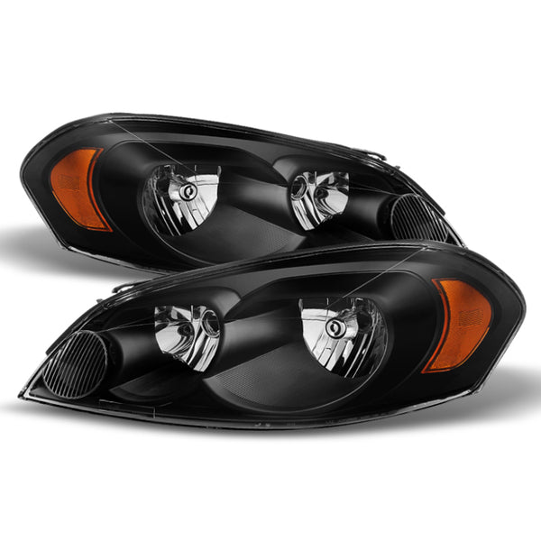 xTune Chevy Impala 06-13 Monte Carlo 06-07 Crystal Headlights Black HD-JH-CIM06-AM-BK - Bull Strap