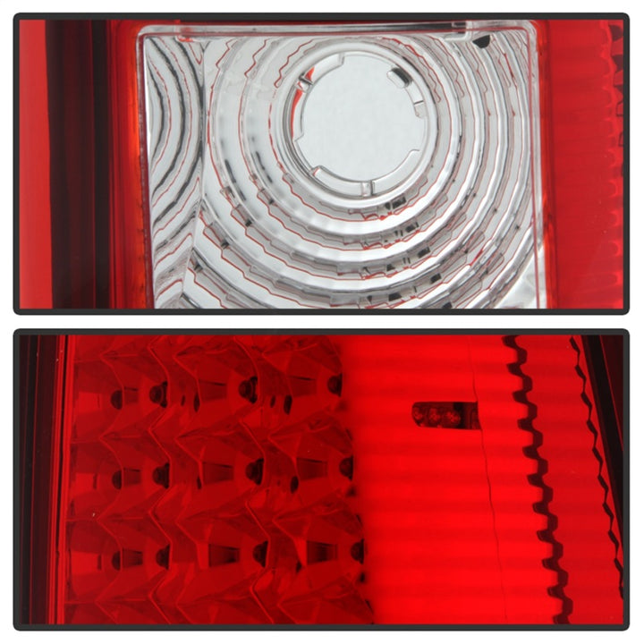 xTune Chevy Silverado 1500/2500/3500 99-02 LED Tail Lights Red Clear ALT-ON-CS99-LED-RC - Bull Strap