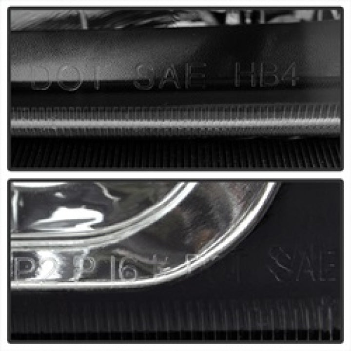 xTune Chevy Silverado 2500HD 03-06 Crystal Headlights w/ Bumper Lights Black HD-JH-CSIL03-AM-BK-SET - Bull Strap