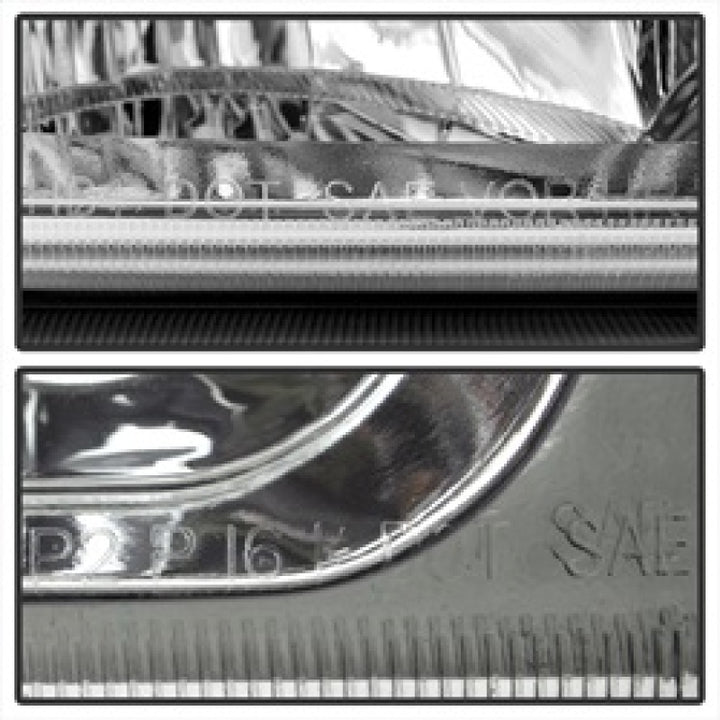 xTune Chevy Silverado 2500HD 03-06 Crystal Headlights w/ Bumper Lights Chrome HD-JH-CSIL03-AM-C-SET - Bull Strap