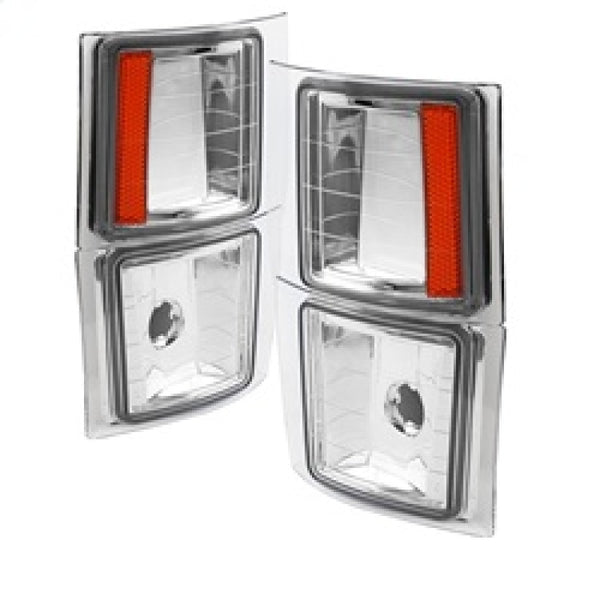 xTune Chevy Suburban 94-98 4 pcs Corner Lights Chrome CCL-JH-CCK88-E-AM - Bull Strap