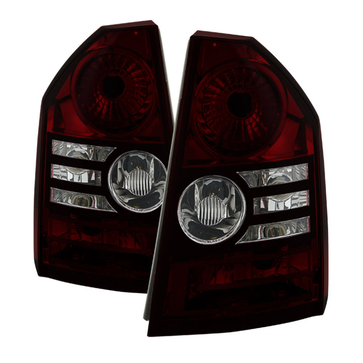 xTune Chrysler 300 2008-2010 OEM Style Tail Lights -Red Smoked ALT-JH-C308-OE-RSM - Bull Strap