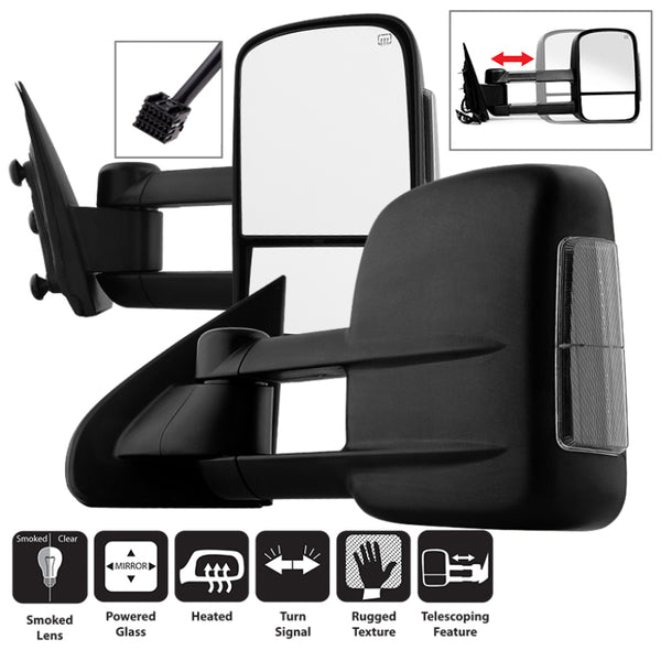 xTune Dodge Ram 02-09 L&R Manual Extendable Manual Adjust Mirror MIR-DRAM02-MA-SET - Bull Strap