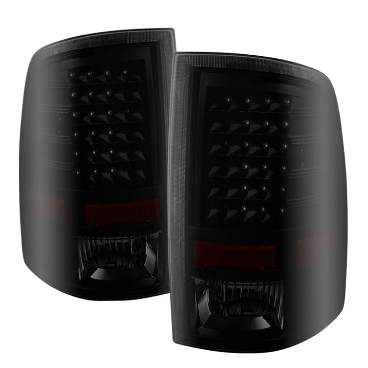 xTune Dodge Ram 1500 09-14 LED Tail Lights Incandescent Model Only Black Smoke ALT-JH-DR09-LED-BKSM - Bull Strap