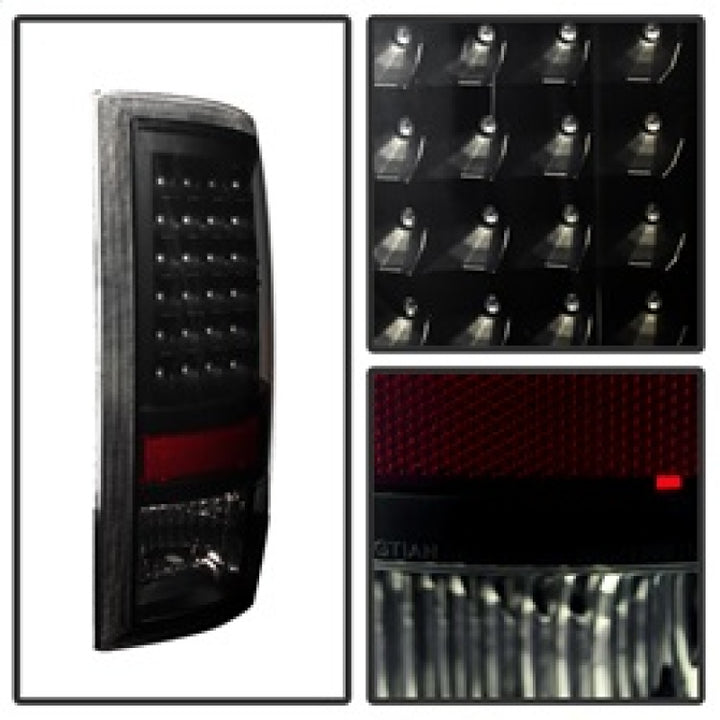 xTune Dodge Ram 1500 09-14 LED Tail Lights Incandescent Model Only Black Smoke ALT-JH-DR09-LED-BKSM - Bull Strap