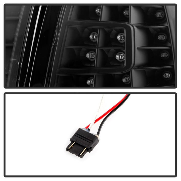xTune Ford F150 97-03 Crystal Headlights w/ Clear LED Corners Black HD-ON-FF15097-LED-SET-BK - Bull Strap