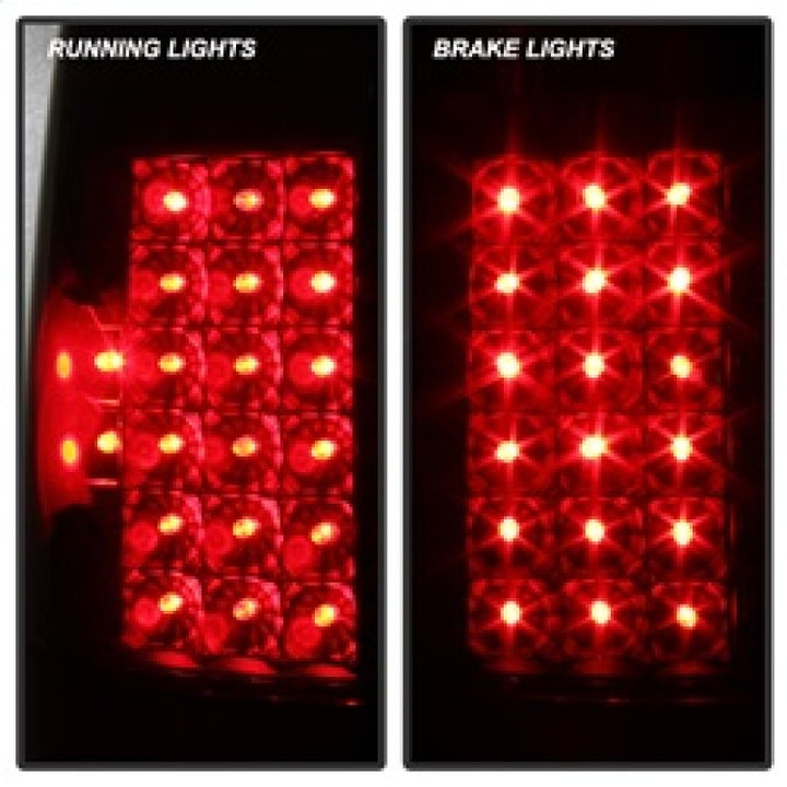 xTune Ford F250/350/450/550 Super Duty 99-07 LED Tail Lights Black Smoke ALT-JH-FF15097-LED-BKSM - Bull Strap