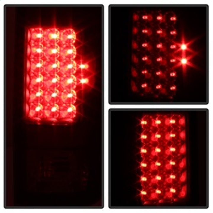 xTune Ford F250/350/450/550 Super Duty 99-07 LED Tail Lights Black Smoke ALT-JH-FF15097-LED-BKSM - Bull Strap