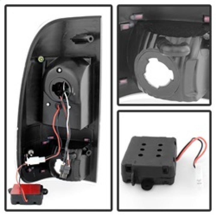 xTune Ford F250/350/450/550 Super Duty 99-07 LED Tail Lights Black Smoke ALT-JH-FF15097-LED-BKSM - Bull Strap