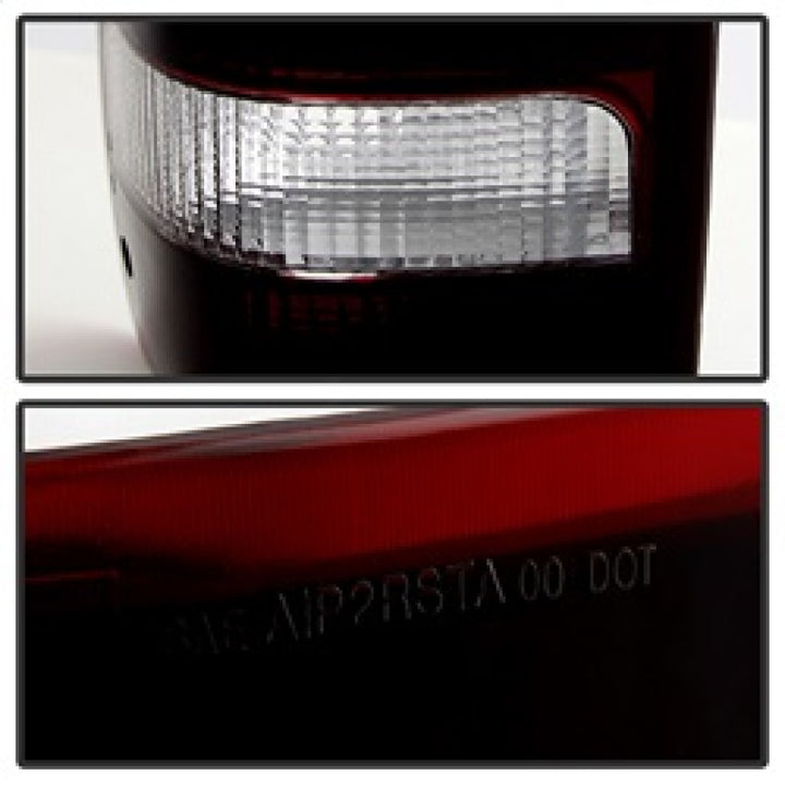 xTune Ford Ranger 93-97 OE Style Tail Lights Red Smoked ALT-JH-FR93-OE-RSM - Bull Strap