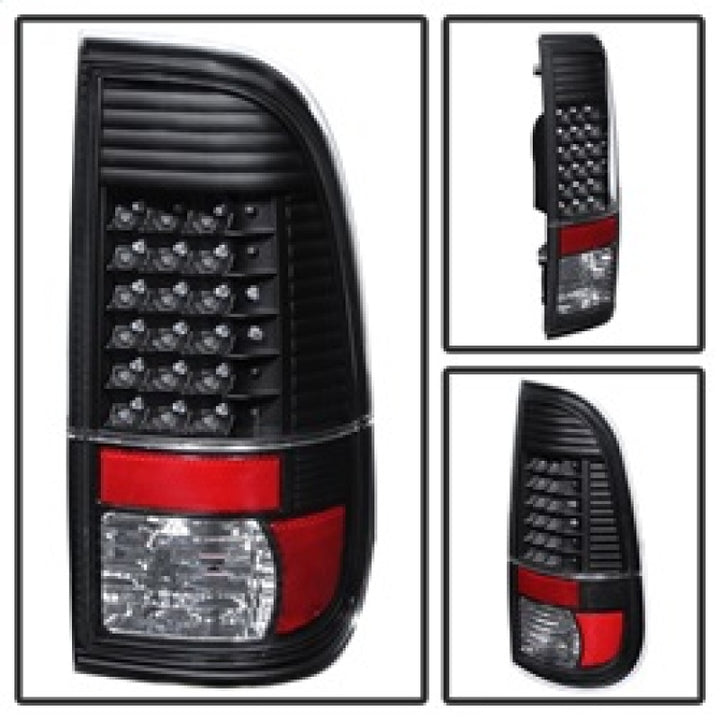 xTune Ford Super Duty 08-15 LED Tail Lights Black ALT-JH-FS08-LED-BK - Bull Strap