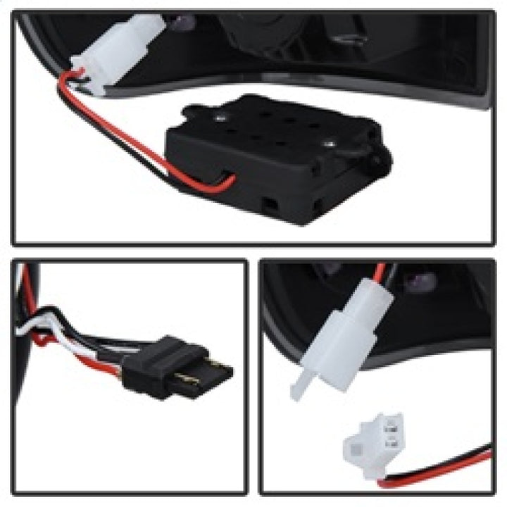 xTune Ford Super Duty 08-15 LED Tail Lights Black ALT-JH-FS08-LED-BK - Bull Strap