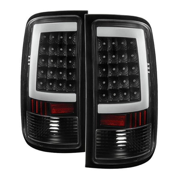 xTune GMC Sierra 07-13 LED Tail Lights Black ALT-ON-GS07-G2-LED-BK - Bull Strap