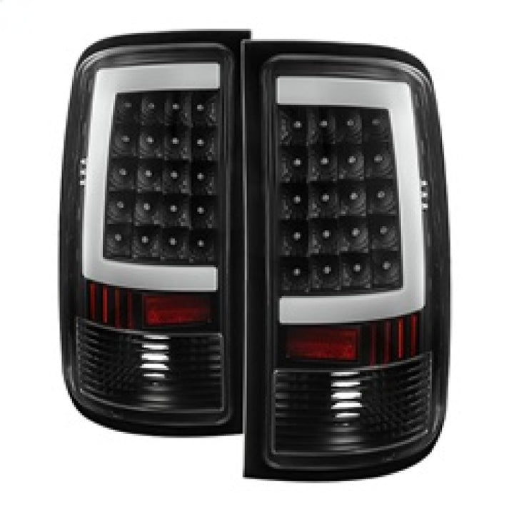 xTune GMC Sierra 07-13 LED Tail Lights Black ALT-ON-GS07-G2-LED-BK - Bull Strap