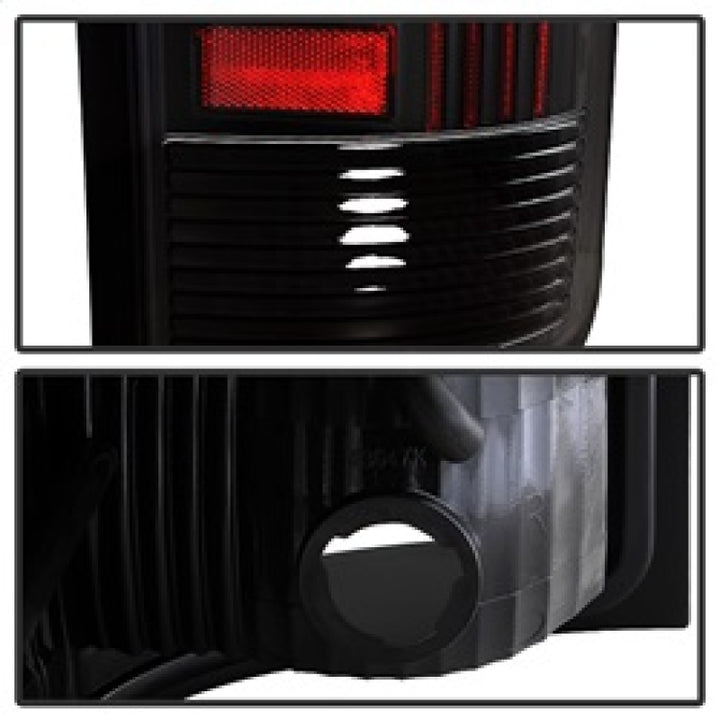 xTune GMC Sierra 07-13 LED Tail Lights Black ALT-ON-GS07-G2-LED-BK - Bull Strap
