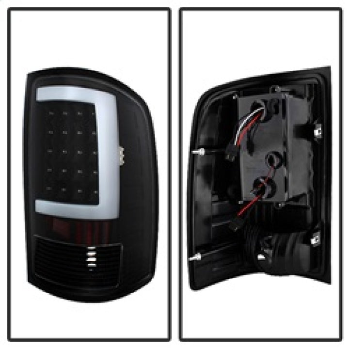 xTune GMC Sierra 07-13 LED Tail Lights Black ALT-ON-GS07-G2-LED-BK - Bull Strap