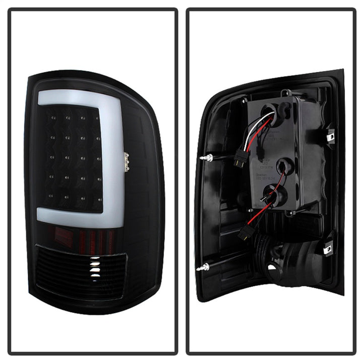 xTune GMC Sierra 07-13 LED Tail Lights Black ALT-ON-GS07-G2-LED-BK - Bull Strap