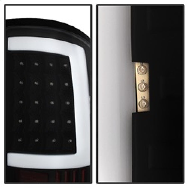 xTune GMC Sierra 07-13 LED Tail Lights Black ALT-ON-GS07-G2-LED-BK - Bull Strap
