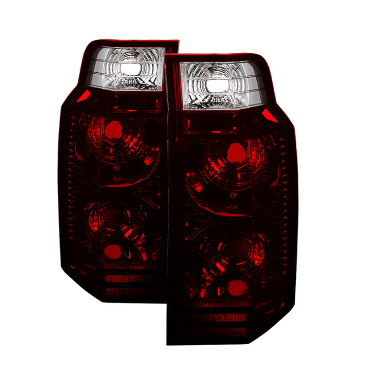 xTune Jeep Commander 06-10 OEM Style Tail Lights -Red Smoked ALT-JH-JCOM06-OE-RSM - Bull Strap