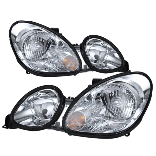 xTune Lexus GS300/GS400/GS430 98-05 Halogen Only Crystal Headlights Chrome HD-JH-LGS98-C - Bull Strap
