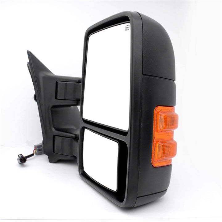 xTune Pair G2 Ford Superduty 99-07 Heated Amber Signal Telescoping Mirrors MIR-FDSD99S-G2-PW-AM-SET - Bull Strap