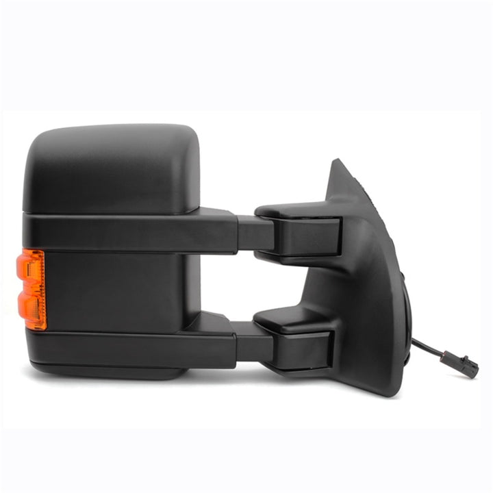 xTune Pair G2 Ford Superduty 99-07 Heated Amber Signal Telescoping Mirrors MIR-FDSD99S-G2-PW-AM-SET - Bull Strap