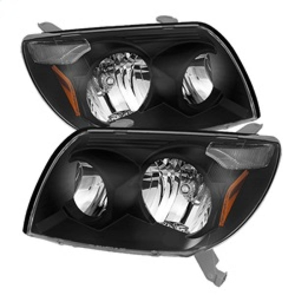 xTune Toyota 4Runner 03-05 Crystal Headlights Black HD-JH-T4R03-AM-BK - Bull Strap