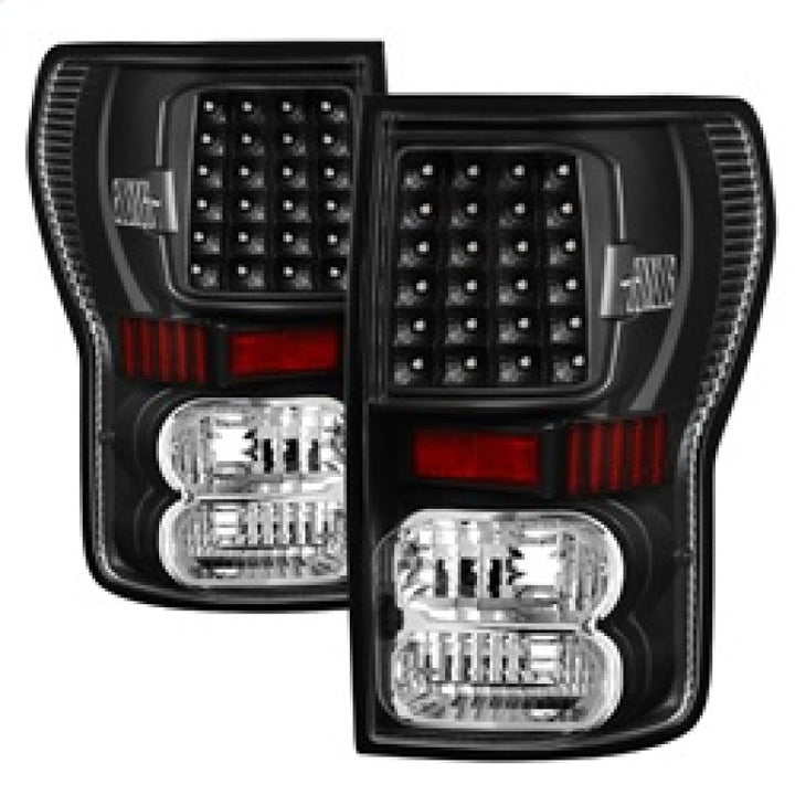 xTune Toyota Tundra 07-13 LED Tail Lights Black ALT-ON-TTU07-LED-BK - Bull Strap