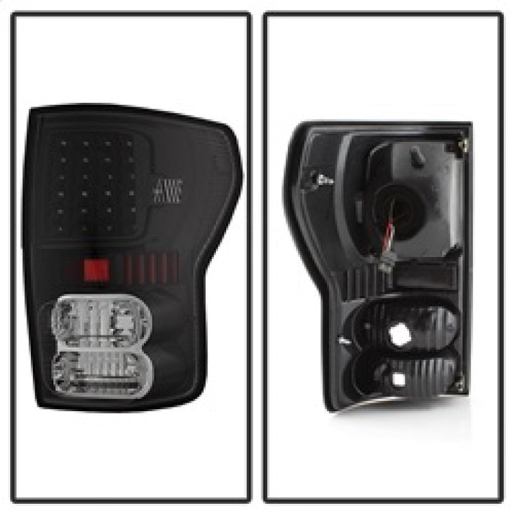xTune Toyota Tundra 07-13 LED Tail Lights Black ALT-ON-TTU07-LED-BK - Bull Strap