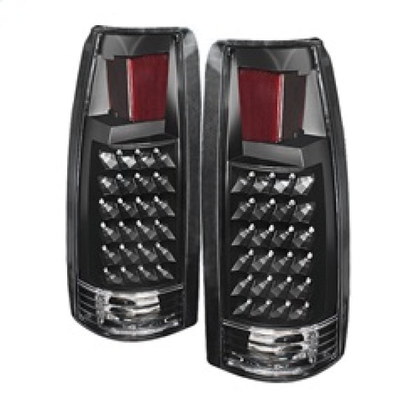 xTune Yukon Denali 99-00 LED Tail Lights Black ALT-JH-CCK88-LED-BK - Bull Strap