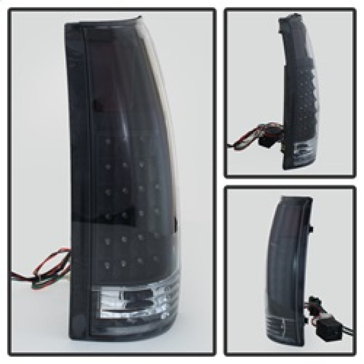 xTune Yukon Denali 99-00 LED Tail Lights Black ALT-JH-CCK88-LED-BK - Bull Strap