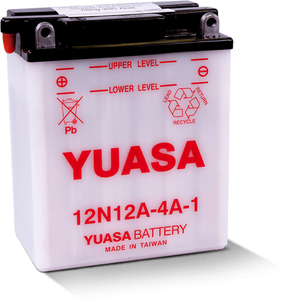 Yuasa 12N12A-4A-1 Conventional 12-Volt Battery - Bull Strap