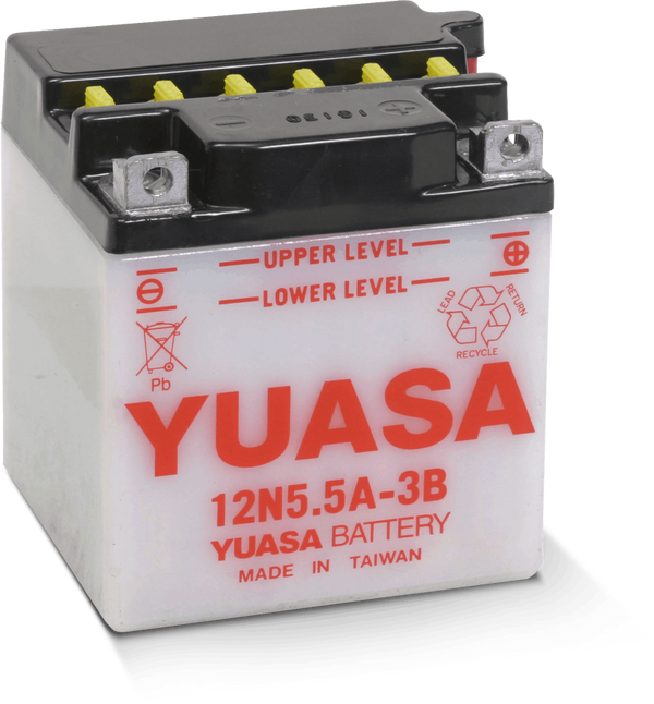 Yuasa 12N5.5A-3B Conventional 12-Volt Battery - Bull Strap