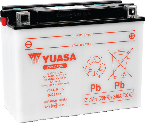 Yuasa Y50-N18L-A Yumicron 12-Volt Battery - Bull Strap