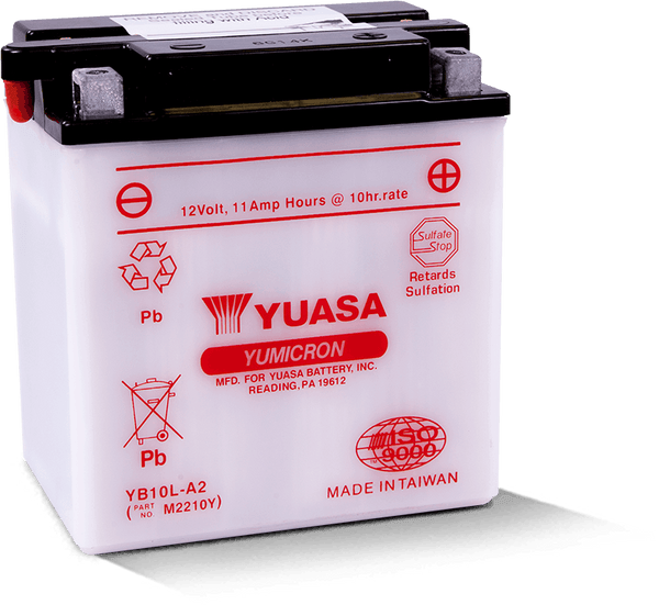 Yuasa YB10L-A2 Yumicron 12-Volt Battery - Bull Strap