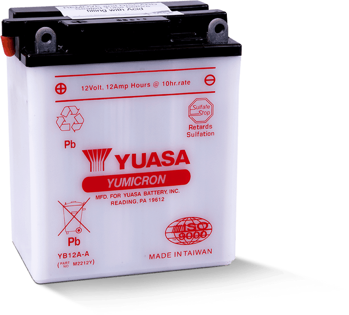 Yuasa YB12A-A Yumicron 12-Volt Battery - Bull Strap