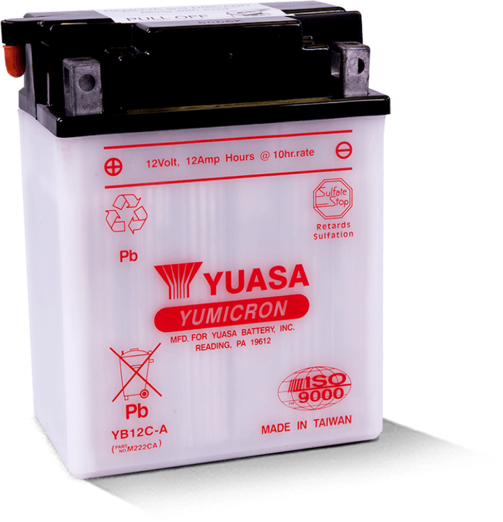 Yuasa YB12C-A Yumicron 12-Volt Battery - Bull Strap